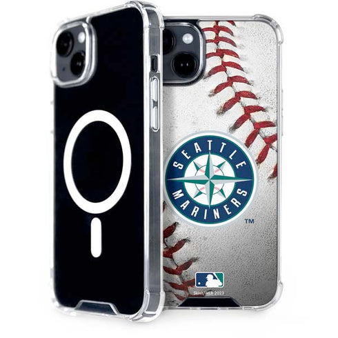 MLB Seattle Mariners Game Ball iPhone 15 MagSafe Case