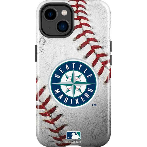 MLB Seattle Mariners Game Ball iPhone 15 Plus Impact Case