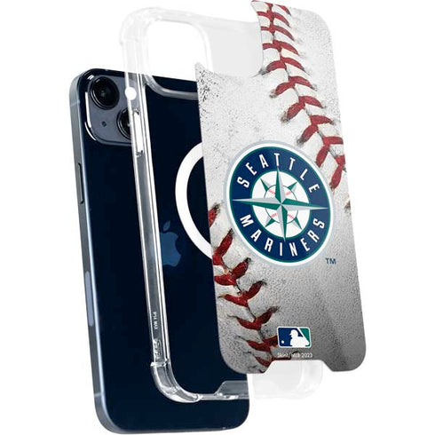 MLB Seattle Mariners Game Ball iPhone 15 Plus MagSafe Case