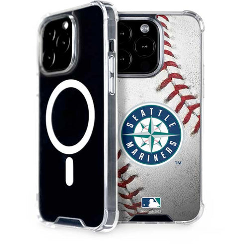 MLB Seattle Mariners Game Ball iPhone 15 Pro MagSafe Case