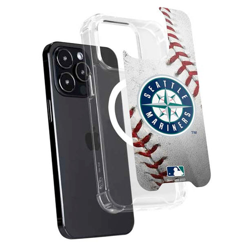 MLB Seattle Mariners Game Ball iPhone 14 Pro MagSafe Case