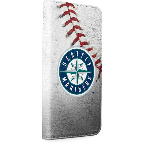 MLB Seattle Mariners Game Ball iPhone 15 Plus Folio Case