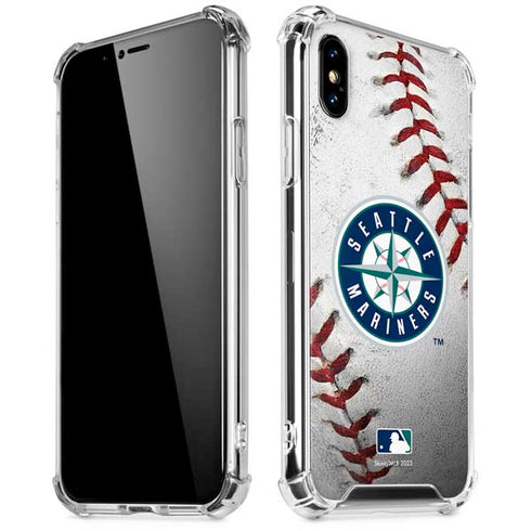 MLB Seattle Mariners Game Ball iPhone XS Max Clear Case