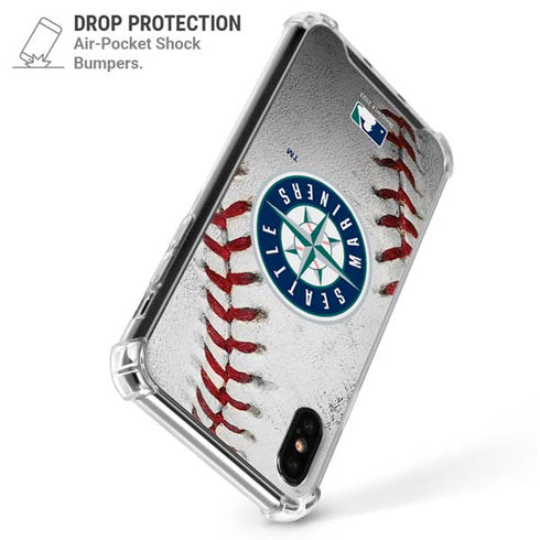 MLB Seattle Mariners Game Ball iPhone XS Max Clear Case