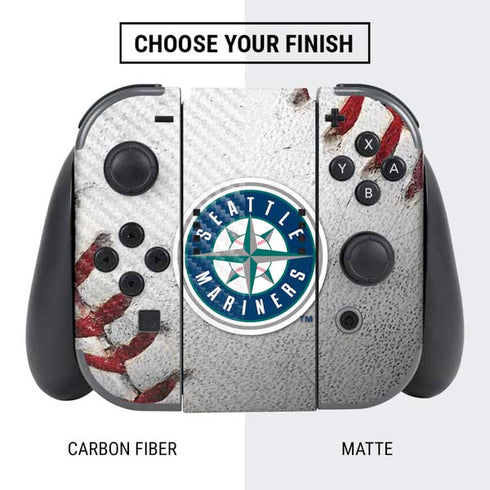 MLB Seattle Mariners Game Ball Nintendo Switch Bundle Skin