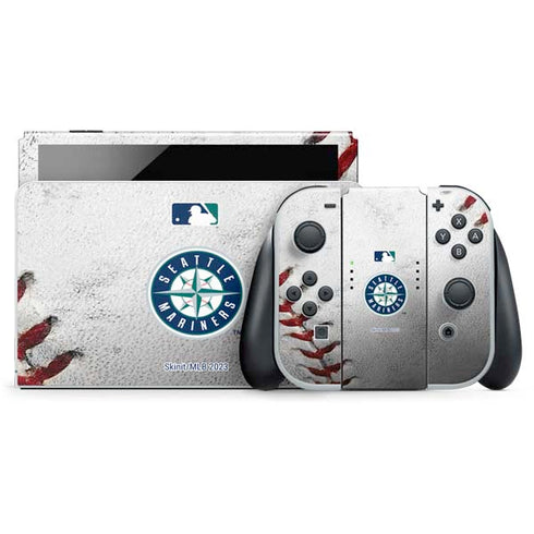 MLB Seattle Mariners Game Ball Nintendo Switch OLED (2021) Skin