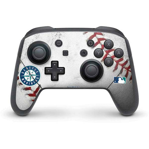 MLB Seattle Mariners Game Ball Nintendo Switch Pro Controller Skin