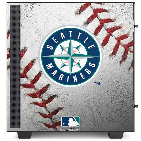 MLB Seattle Mariners Game Ball NZXT H510 Compact ATX Mid-Tower Case Skin