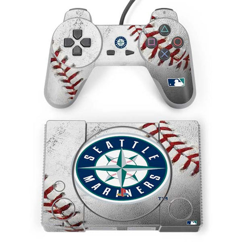 MLB Seattle Mariners Game Ball PlayStation Classic Bundle Skin