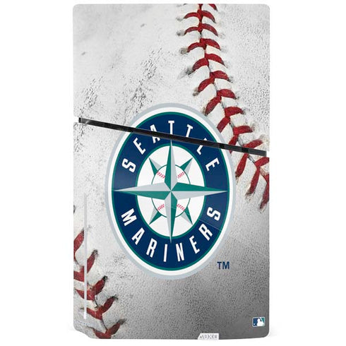 MLB Seattle Mariners Game Ball PS5 Slim Disk Bundle Skin