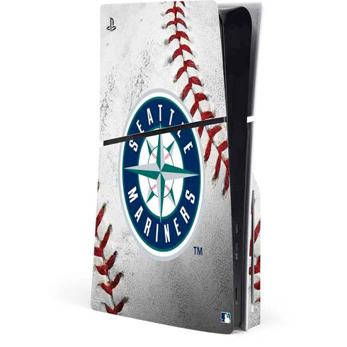 MLB Seattle Mariners Game Ball PS5 Slim Disk Console Skin