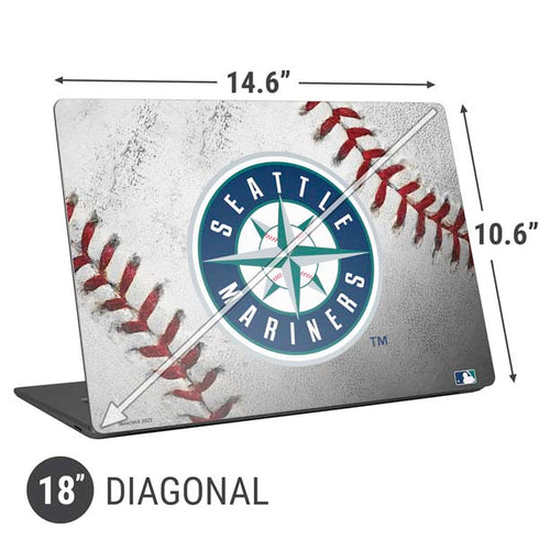 MLB Seattle Mariners Game Ball Universal Laptop 18in (14.6 x 10.6in) Skin