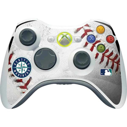 MLB Seattle Mariners Game Ball Xbox 360 Wireless Controller Skin