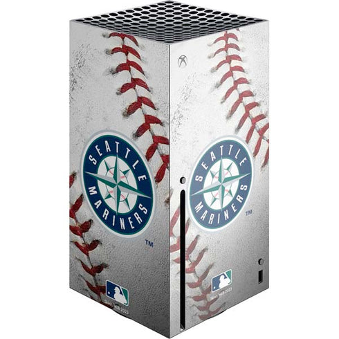 MLB Seattle Mariners Game Ball Xbox Series X Console Skin