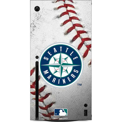 MLB Seattle Mariners Game Ball Xbox Series X Console Skin