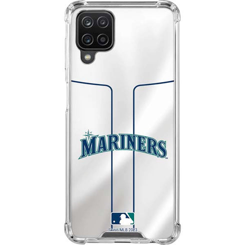 MLB Seattle Mariners Home Jersey Galaxy A12 Clear Case