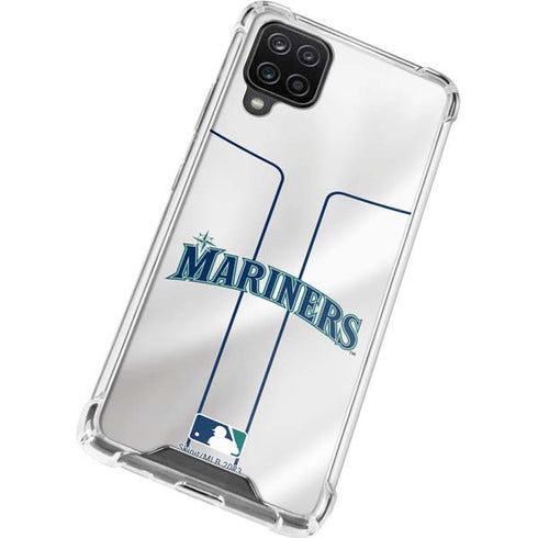 MLB Seattle Mariners Home Jersey Galaxy A12 Clear Case