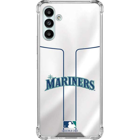 MLB Seattle Mariners Home Jersey Galaxy A13 5G Clear Case