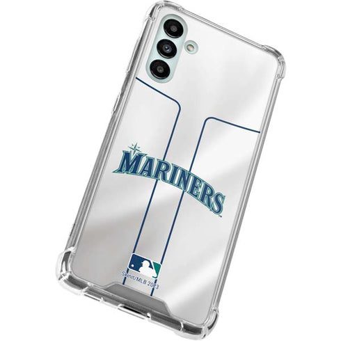 MLB Seattle Mariners Home Jersey Galaxy A13 5G Clear Case