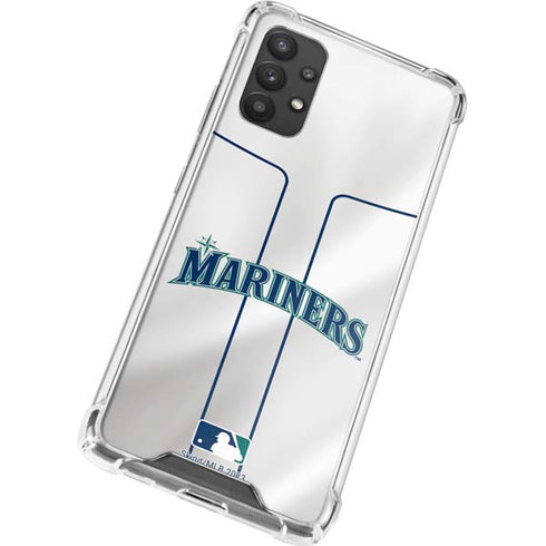 MLB Seattle Mariners Home Jersey Galaxy A32 5G Clear Case
