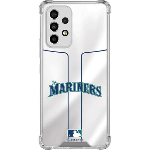 MLB Seattle Mariners Home Jersey Galaxy A53 5G Clear Case