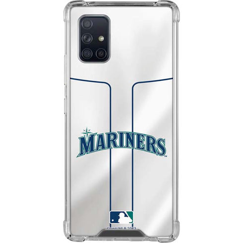 MLB Seattle Mariners Home Jersey Galaxy A71 5G Clear Case