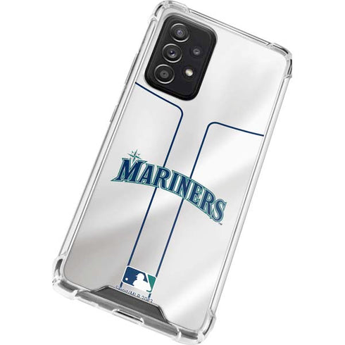 MLB Seattle Mariners Home Jersey Galaxy A72 5G Clear Case