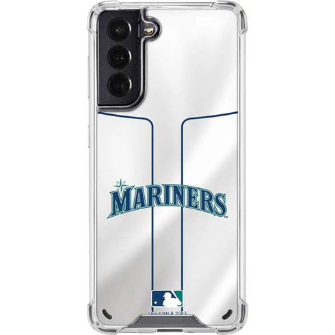 MLB Seattle Mariners Home Jersey Galaxy S21 5G Clear Case
