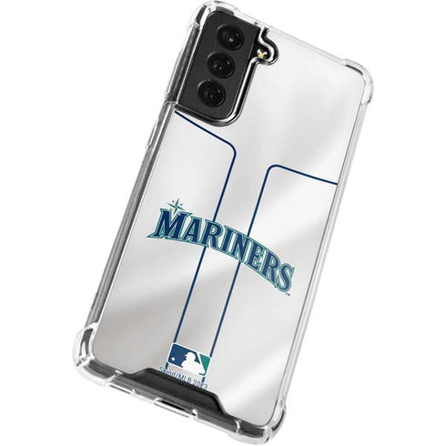 MLB Seattle Mariners Home Jersey Galaxy S21 FE Clear Case