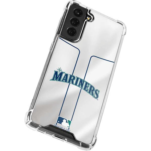 MLB Seattle Mariners Home Jersey Galaxy S22 Clear Case
