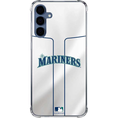 MLB Seattle Mariners Home Jersey Galaxy S24 Clear Case
