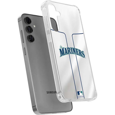 MLB Seattle Mariners Home Jersey Galaxy S24 Plus Clear Case