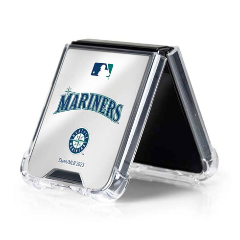 MLB Seattle Mariners Home Jersey Galaxy Z Flip5 5G Clear Case