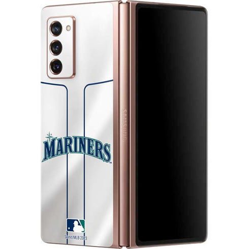 MLB Seattle Mariners Home Jersey Galaxy Z Fold2 5G Skin