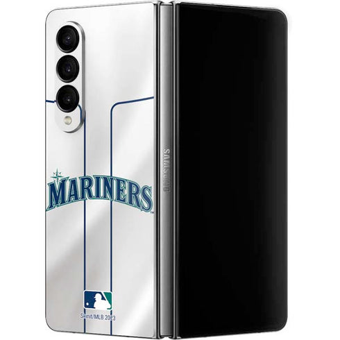 MLB Seattle Mariners Home Jersey Galaxy Z Fold4 5G Skin