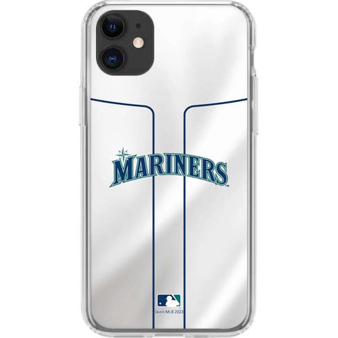 MLB Seattle Mariners Home Jersey iPhone 11 Clear Case
