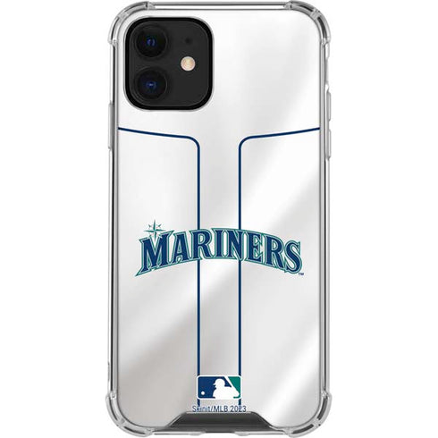MLB Seattle Mariners Home Jersey iPhone 12 Mini Clear Case