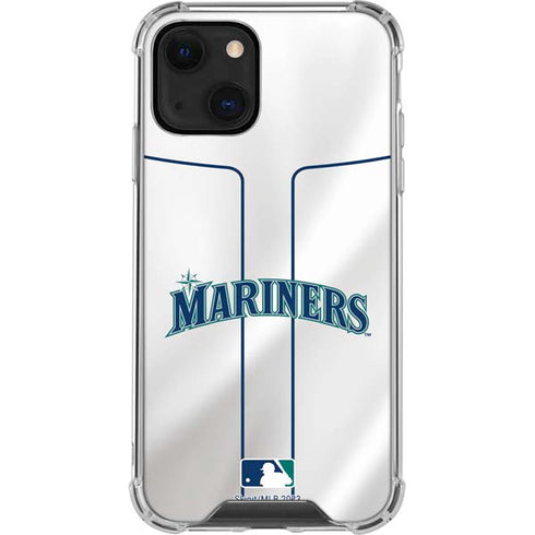 MLB Seattle Mariners Home Jersey iPhone 15 Plus Clear Case