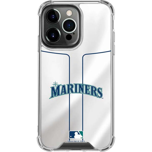 MLB Seattle Mariners Home Jersey iPhone 15 Pro Clear Case