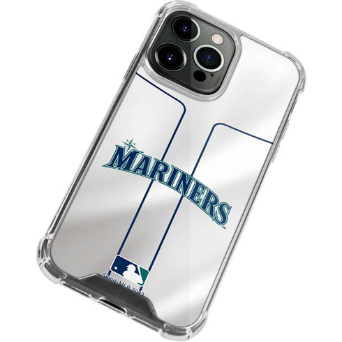MLB Seattle Mariners Home Jersey iPhone 15 Pro Clear Case