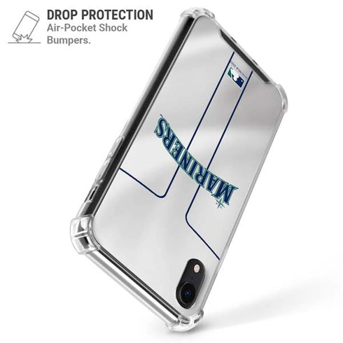 MLB Seattle Mariners Home Jersey iPhone XR Clear Case