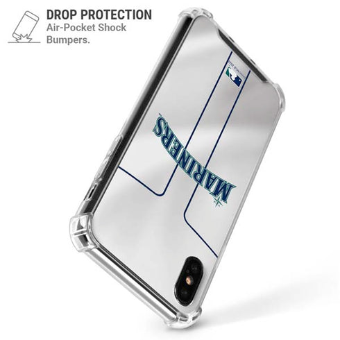 MLB Seattle Mariners Home Jersey iPhone XS Max Clear Case