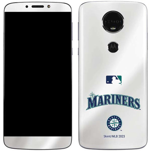 MLB Seattle Mariners Home Jersey Moto E5 Plus Skin
