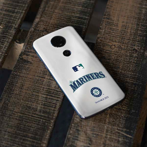 MLB Seattle Mariners Home Jersey Moto E5 Plus Skin