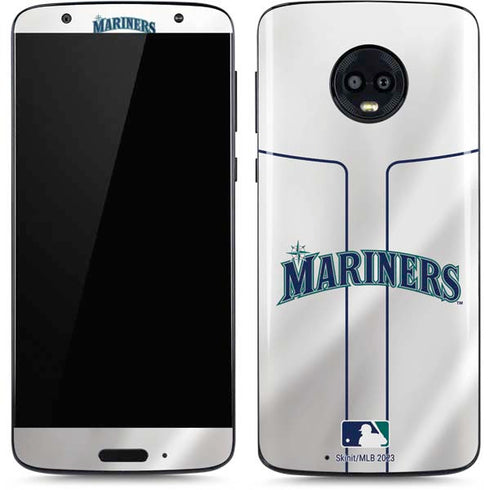 MLB Seattle Mariners Home Jersey Moto G6 Skin