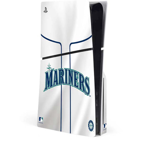 MLB Seattle Mariners Home Jersey PS5 Slim Disk Console Skin
