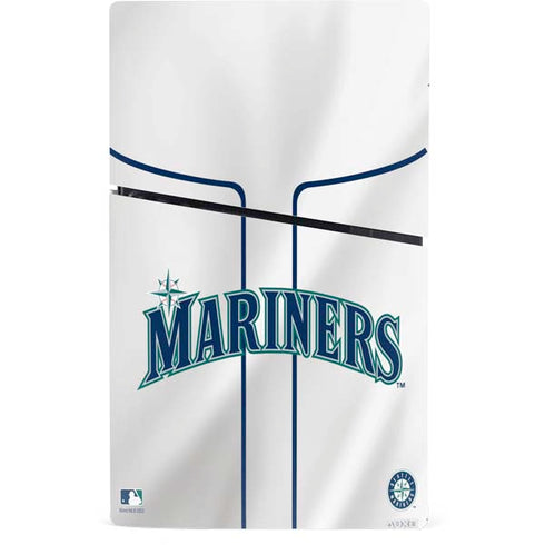 MLB Seattle Mariners Home Jersey PS5 Slim Digital Edition Console Skin