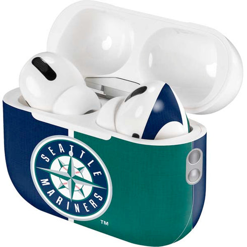 MLB Seattle Mariners Split AirPods Pro 2nd Gen Skin