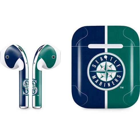MLB Seattle Mariners Split Apple AirPods 2 Skin