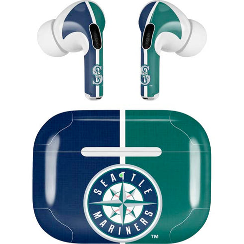 MLB Seattle Mariners Split Apple AirPods Pro Skin